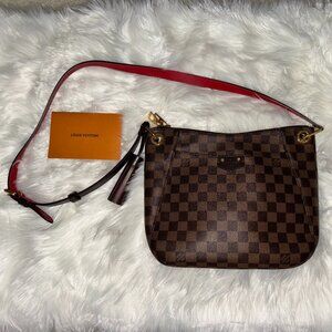 Louis Vuitton South Bank Damier Ebene Crossbody Brown